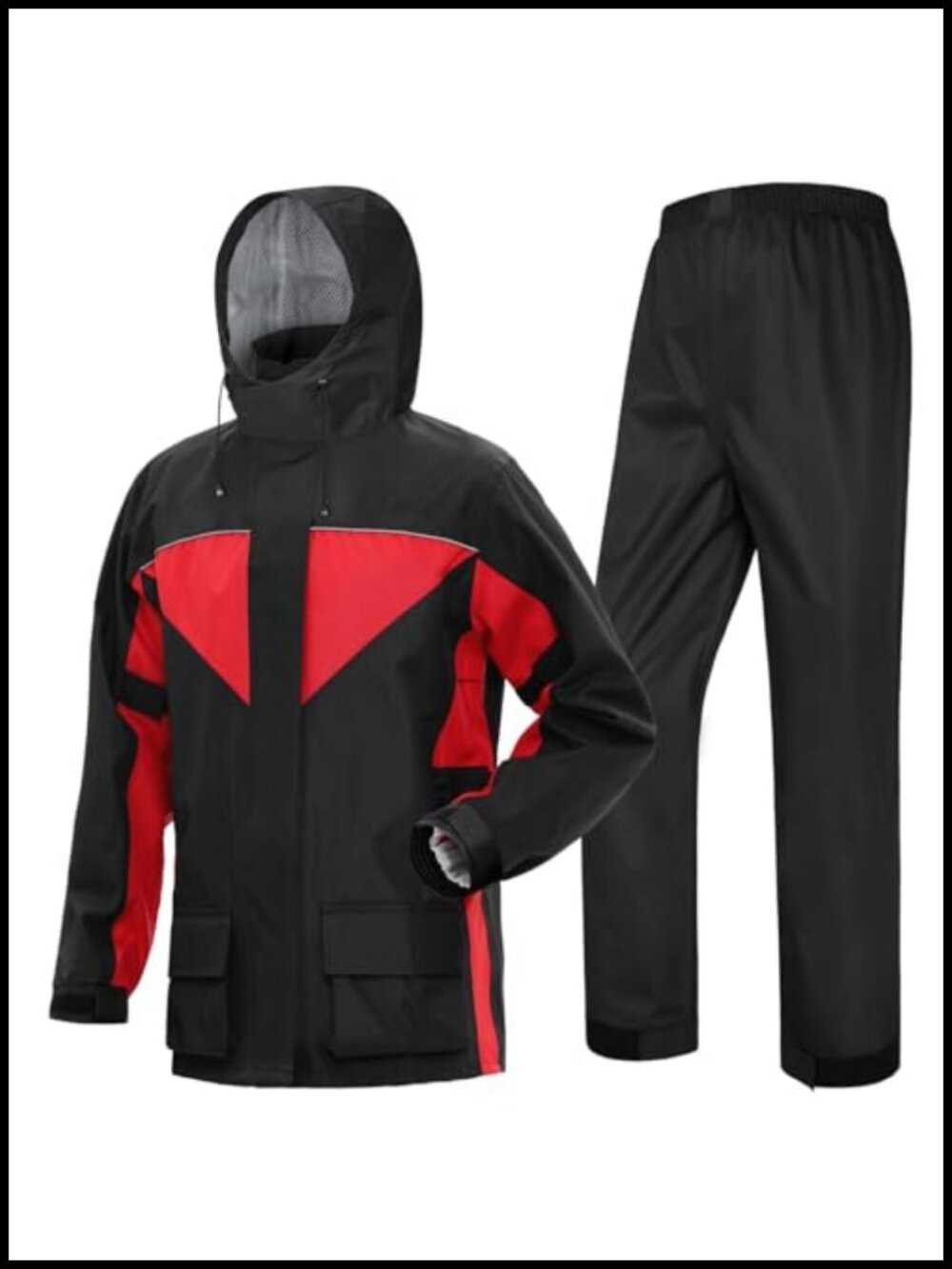 Waterproof Nano Oxford 500D Rain Suit Windproof Reflective Motorcycle Raingear